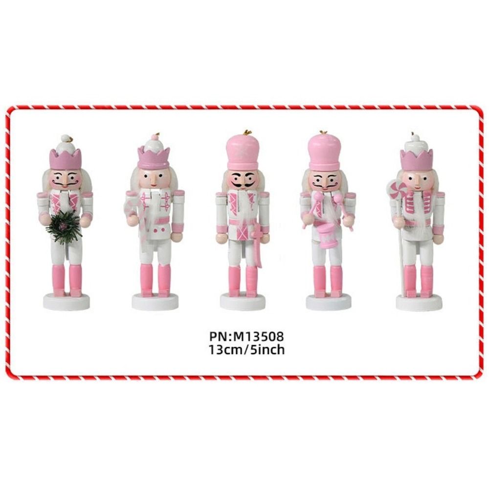 Nutcracker Figurine - Set di 5 Schiaccianoci Natalizi in