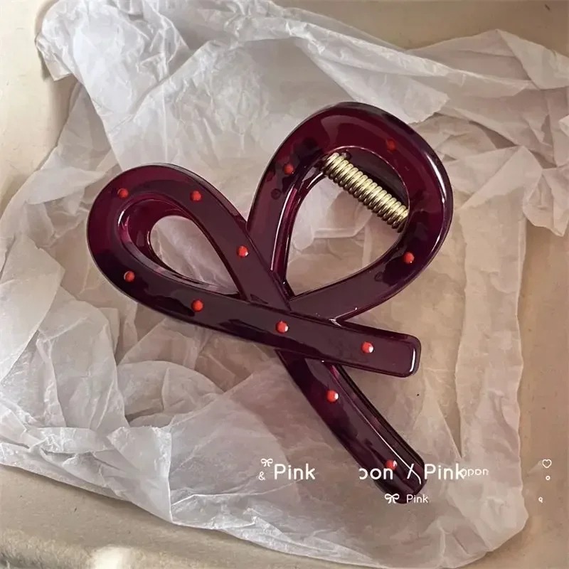 Ribbon Bow Gift - 2 Pezzi Fermagli per Capelli a