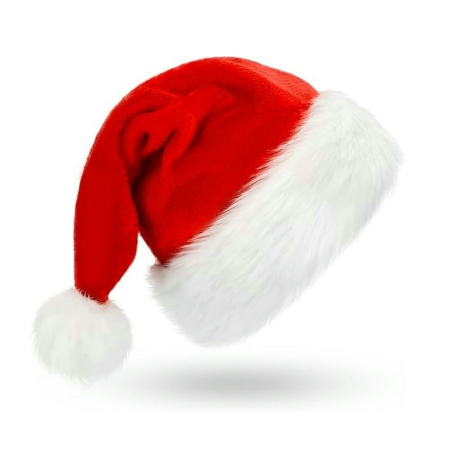 Santa Hat Plush - Soffici cappelli da Babbo Natale rossi