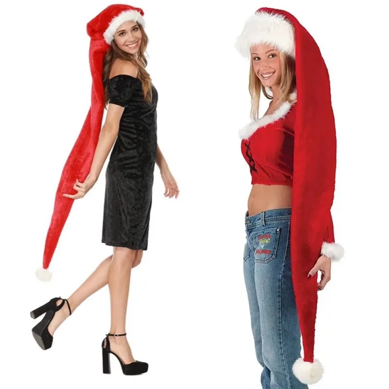 Santa Hat Plush - Cappello di Babbo Natale Extra Lungo