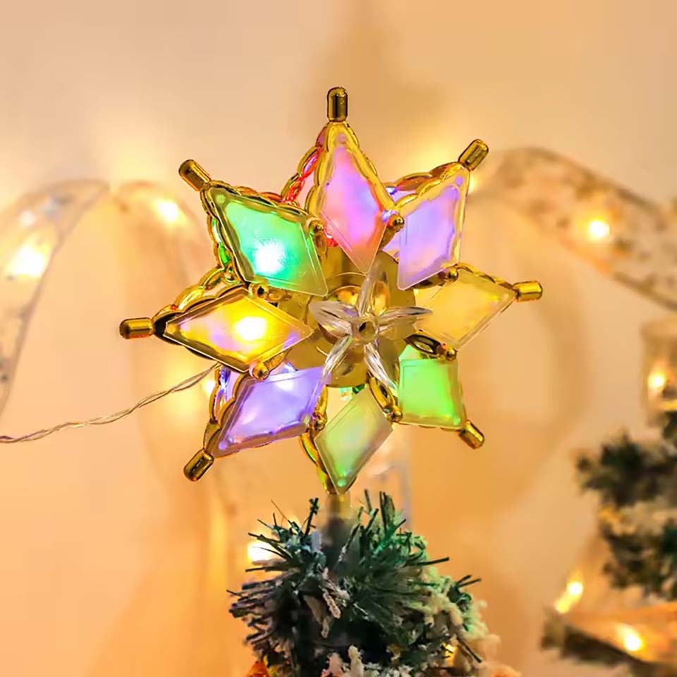 Star Tree Topper - Decorazione Natalizia a Forma di Stella