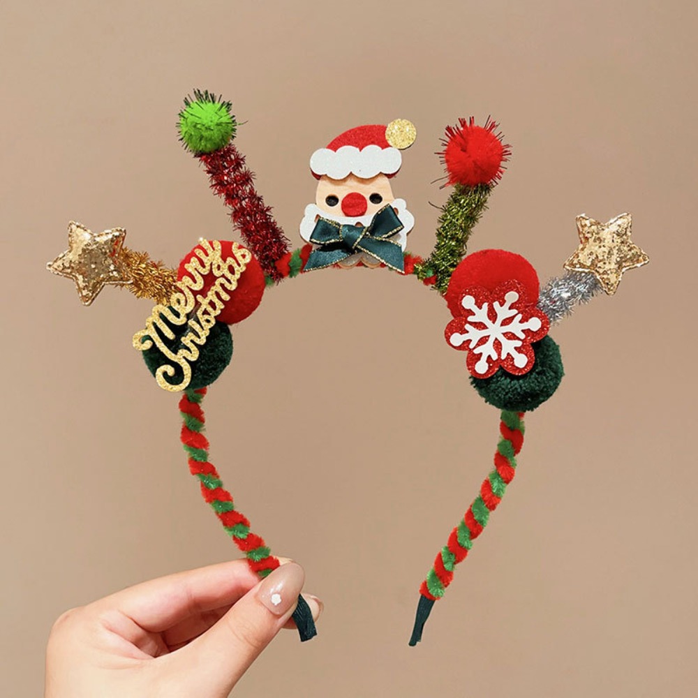 Reindeer Antlers Headband - Peluche LED Fascia natalizia Cerchietto per