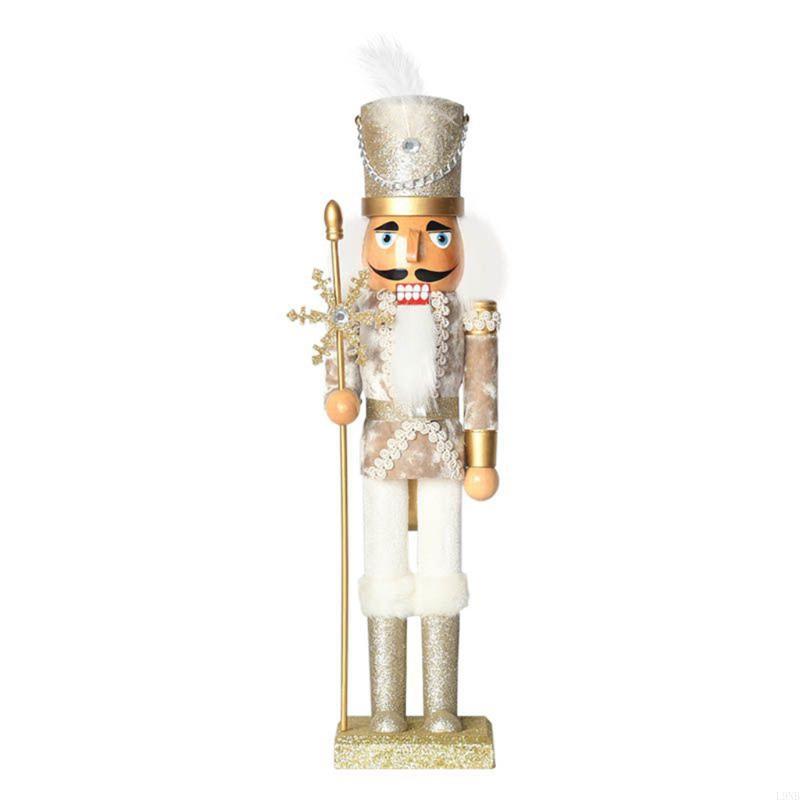 Nutcracker Figurine - L9nb Desktop Ornament Nutcracker in legno