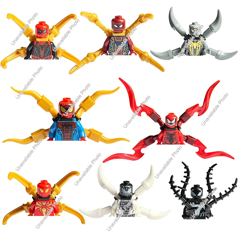 Lego Set Creator - Set di 8 personaggi Marvel, personaggi