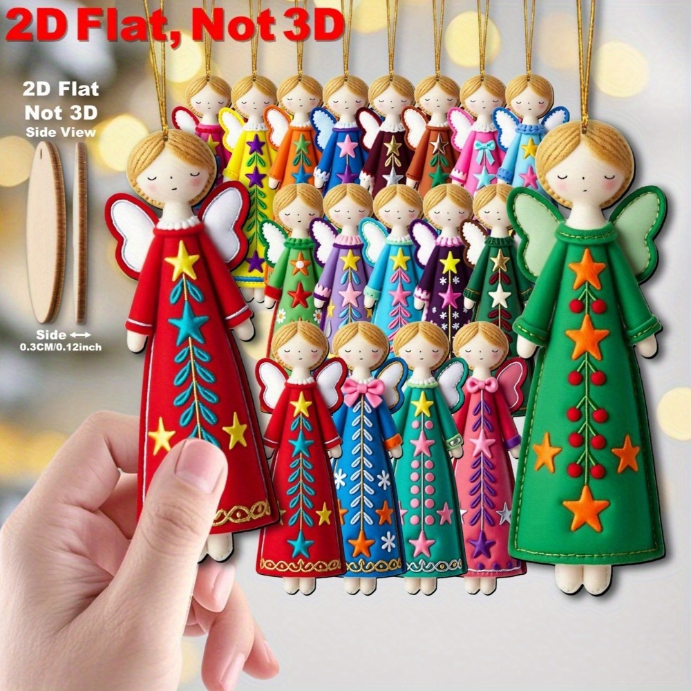 Star Tree Topper - 16 pezzi di ornamenti angeli colorati