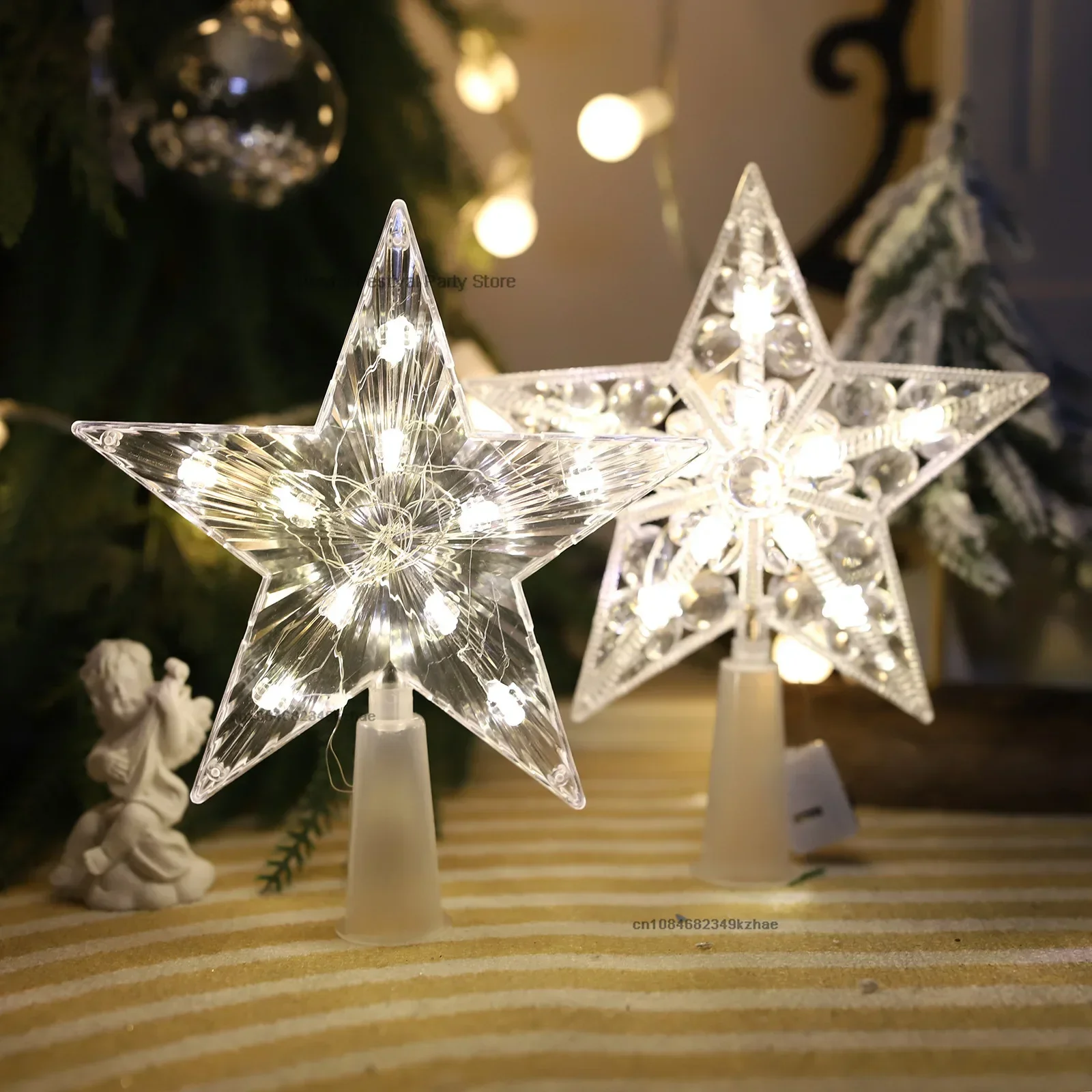 15CM LED Ornamenti per l'alber - Star Tree Topper recensione e prezzo