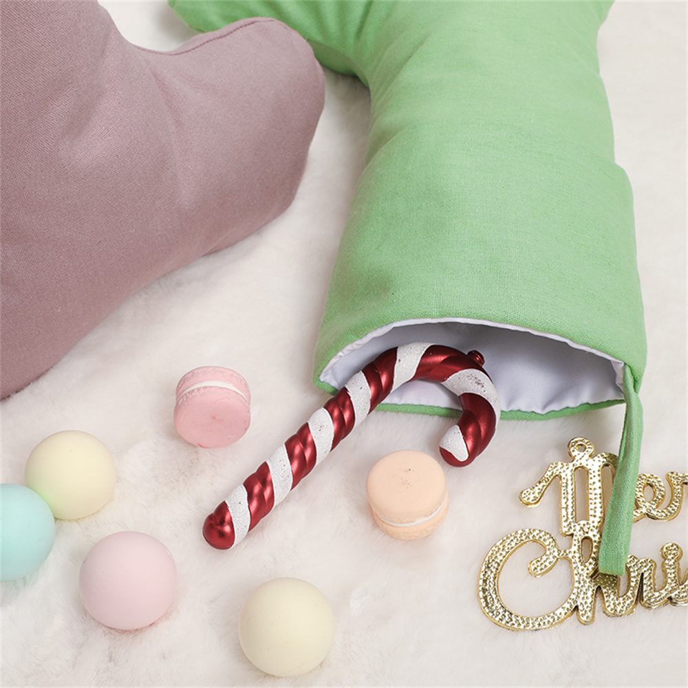 Calza di natale in lino calze  - Christmas Stocking Hanging recensione e prezzo