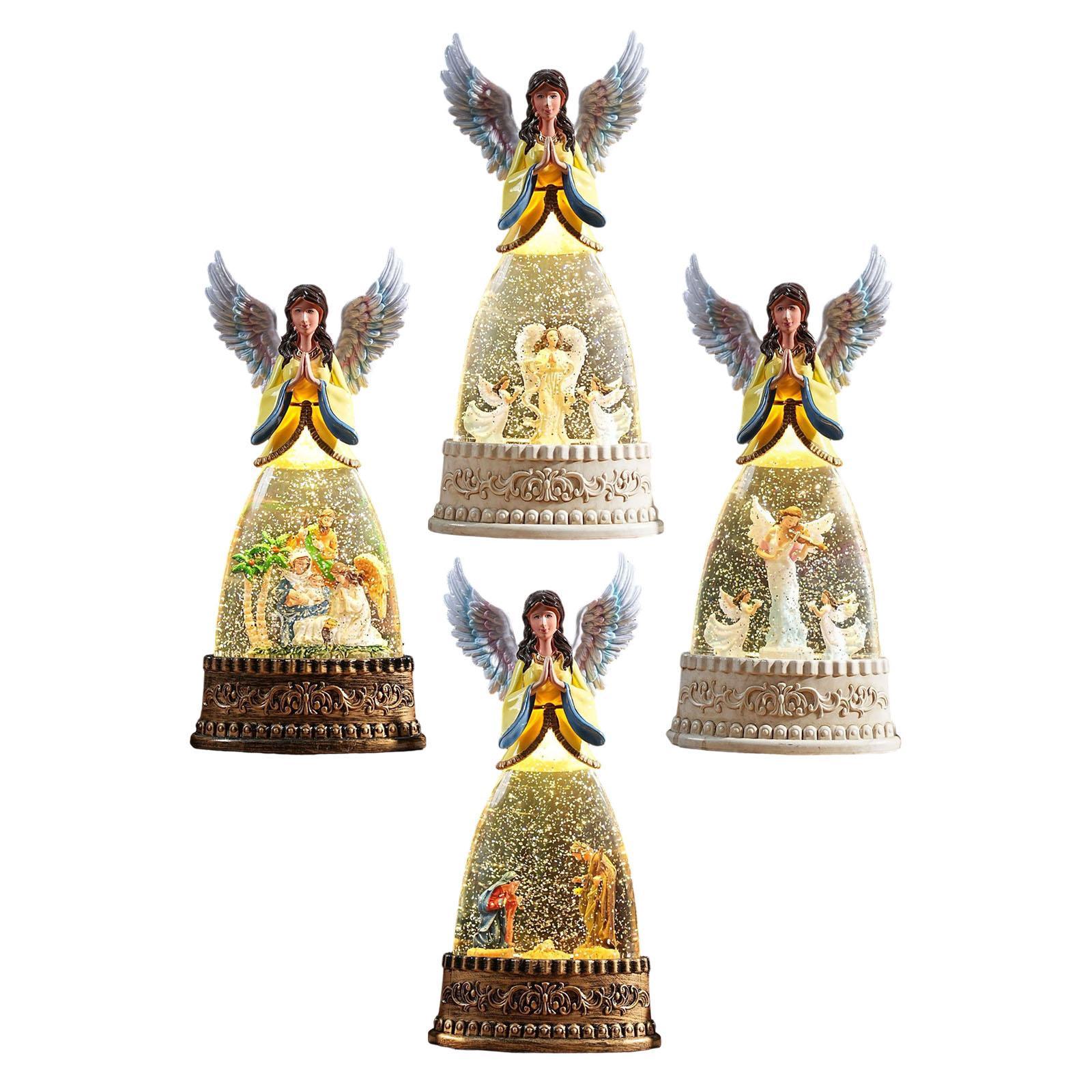 Figurina di angelo illuminato, - Snow Globe Musical recensione e prezzo