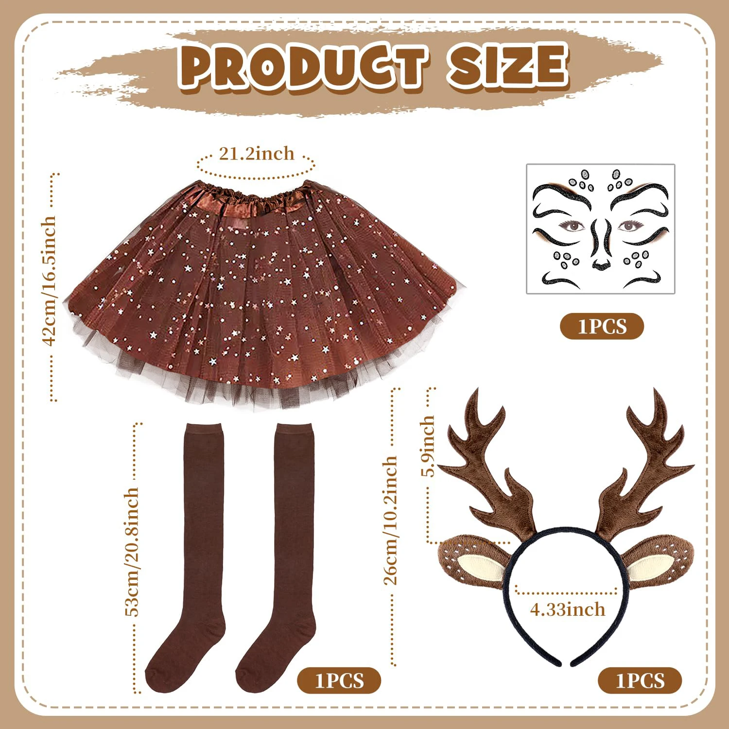 Costume da cervo di carnevale  - Reindeer Antlers Headband recensione e prezzo