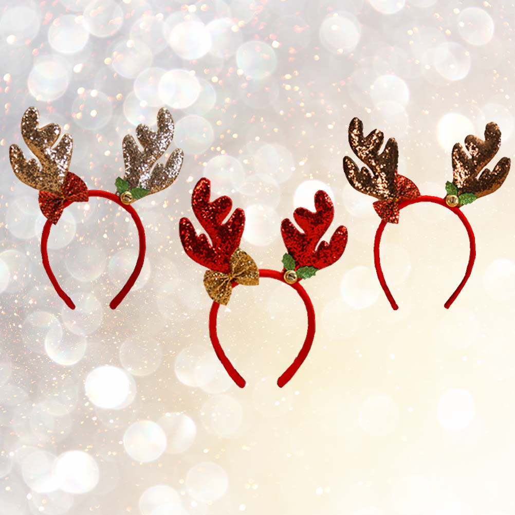 3 Pezzi Cerchietti Natalizi co - Reindeer Antlers Headband recensione e prezzo
