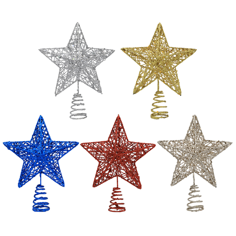 1pc Oro/Argento/Rosso/Blu Glit - Star Tree Topper recensione e prezzo